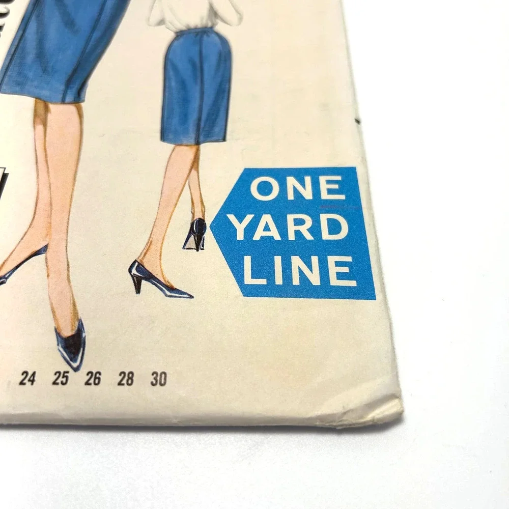 Butterick Vintage 1960's Pattern #2579 Misses Match Box Skirt‎ Waist 25 HTF